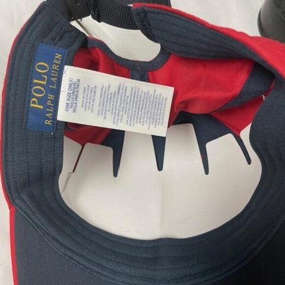 Polo Ralph Lauren 1993 Athl. Dept. red ball cap hat - Picture 3 of 5
